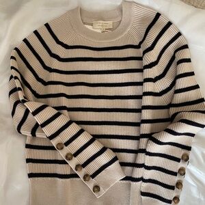 Sezane 'Sami' (Naturel/Navy) Jumper (M) NWT